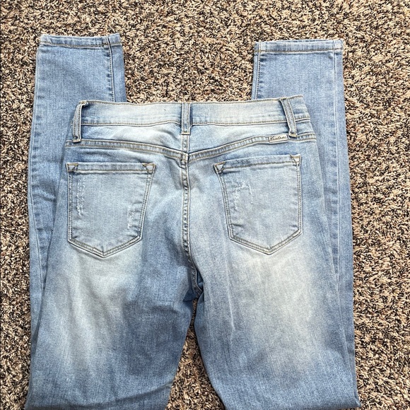 KanCan Light Blue Distressed Skinny Denim Jeans Size 28 | GUC - Picture 3 of 5